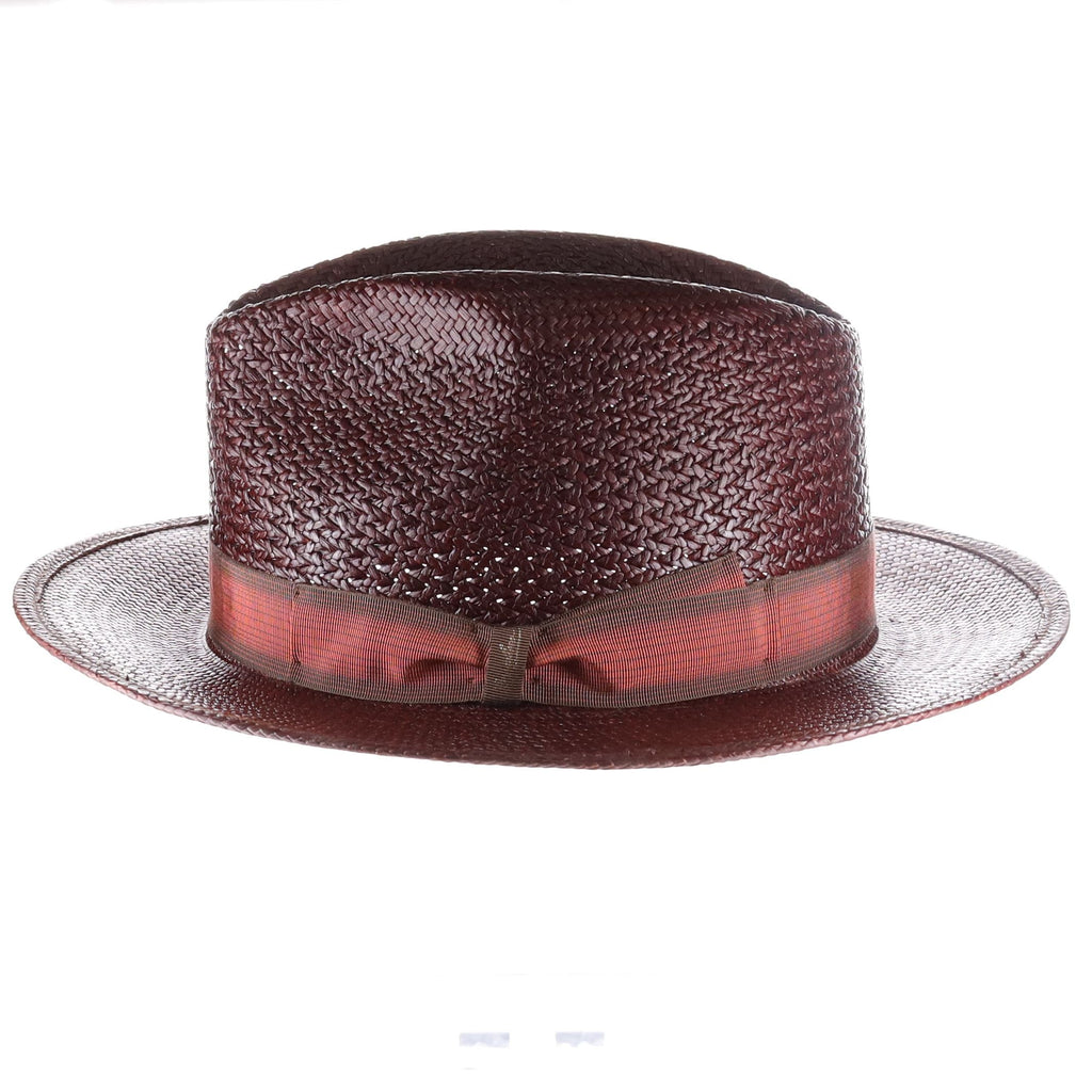 Borsalino Country in T. Medio Genuine Panama Straw Fedora Hat Made in Italy