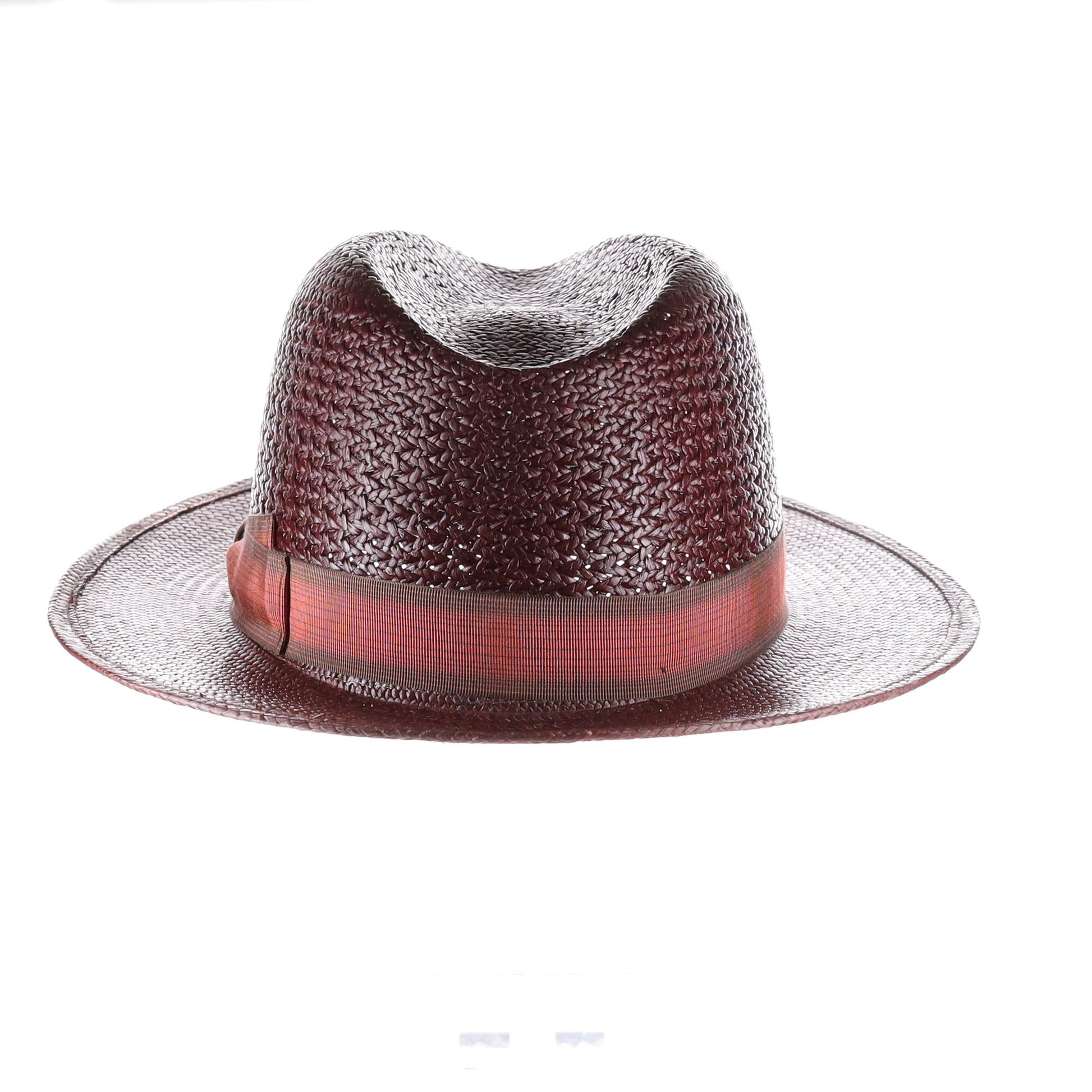 Borsalino Country in T. Medio Genuine Panama Straw Fedora Hat Made in Italy